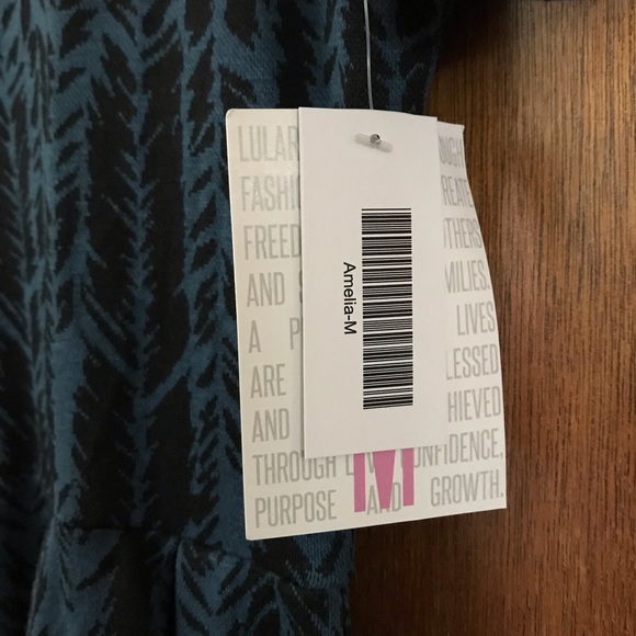 Lularoe Amelia Dress Beautiful Jacquard Fabric NWT - Picture 4 of 7